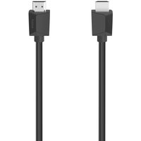 Black Hama 0.75 m HDMI cable with standard Type A connectors, sleek design.