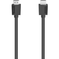 Black Hama HDMI cable, 3 meters, with HDMI Type A connectors, sleek design.