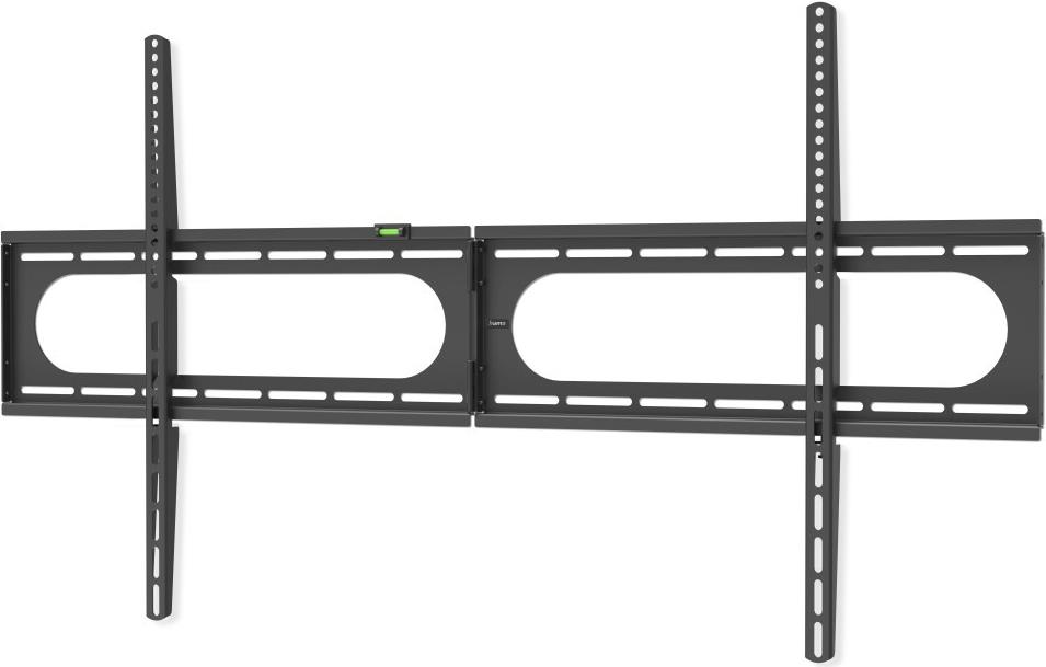 Black Hama 00220843 TV mount/stand designed for 3.05 m (120") screens, featuring adjustable brackets and a built-in level for precise installation.