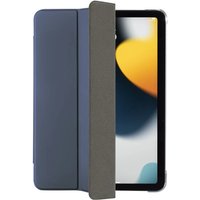 Blue Hama Fold Clear 11" folio case with a sleek design, partially open to reveal a tablet screen inside.