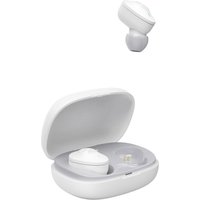 Light grey and white Hama Freedom Buddy TWS in-ear headset with USB Type-C, Bluetooth, and charging case.