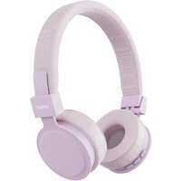 Pink Hama Freedom Lit III wireless headset with cushioned ear cups, adjustable headband, USB Type-C, Bluetooth connectivity.