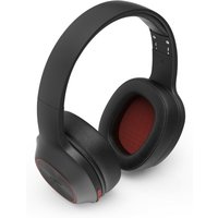 Black and red Hama Spirit Calypso II wireless Bluetooth headset with cushioned ear pads and adjustable headband.