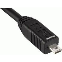 Black Hama USB 2.0 cable, 1.8m length, with USB A connector and textured grip.
