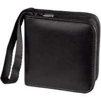 Black Hama Koskin wallet case for 12 SD cards with zip closure and wrist strap.