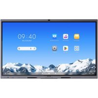 Hikvision DS-D5C86RB/B2L interactive flat panel, 2.18m, with sleek black frame, touchscreen, and vivid display.