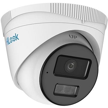 White 4MP bullet CCTV camera with a 2.8mm lens, featuring a black front panel, infrared capability for 30m range, and a textured top for mounting.