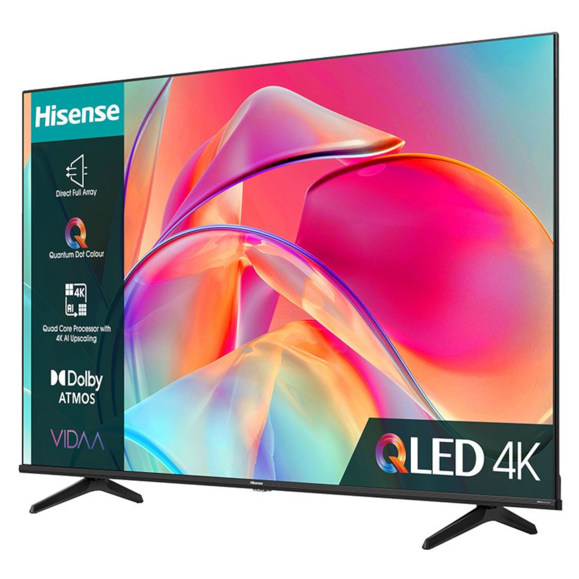 Hisense Hisense 43E7KQTUK TV 109.2 Cm (43") 4K Ultra HD Smart TV Black 250 CD/m