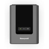 Honeywell PC42E-T label printer, gray with black front panel, LED indicators, compact design.