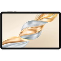 Grey Honor Pad X9a tablet with 11.5" display, thin black bezel, and abstract gold-silver swirl wallpaper.
