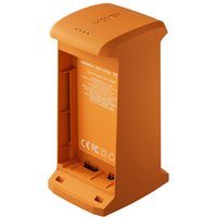 Orange HOVERAir Aqua Charging Hub with vertical design, LED indicators, and dual charging slots.