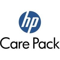 HP Care Pack logo in blue and white, featuring the stylized "hp" in a circular design, with "Care Pack" in bold black text below.