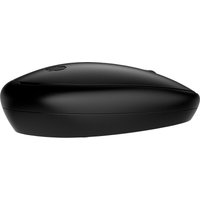 Black HP 245 Bluetooth Mouse with sleek design, curved top, and HP logo on the surface.