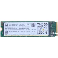 HP 2TB PCIe-4x4 SSD, green circuit board with white label, gold connector edge, and black chips.