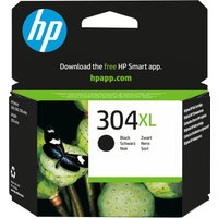 HP 304XL Black Original Ink Cartridge in black and green box with HP logo and butterfly image.