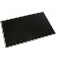 Black rectangular HP laptop display panel with thin silver frame.