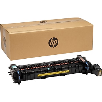 HP 3WT88A Fuser Kit in black plastic with copper elements, designed for 230V, capable of printing 150,000 pages, displayed alongside a brown cardboard box.