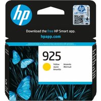 HP 925 yellow ink cartridge box with blue butterflies and HP logo, 400 pages capacity.