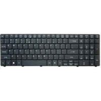 Black HP 672647-051 laptop keyboard with chiclet keys and function row