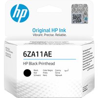 White HP 6ZA11AE black printhead box with blue HP logo and black text detailing.