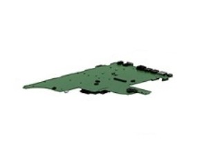 Green circuit board motherboard for HP laptops, featuring various connectors and slots, designed for model HP 840717-001.