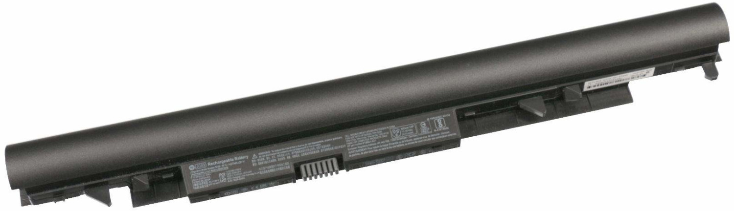 HP 919700-850 laptop spare part battery in black, featuring a sleek design with multiple connection points and printed specifications on the side.