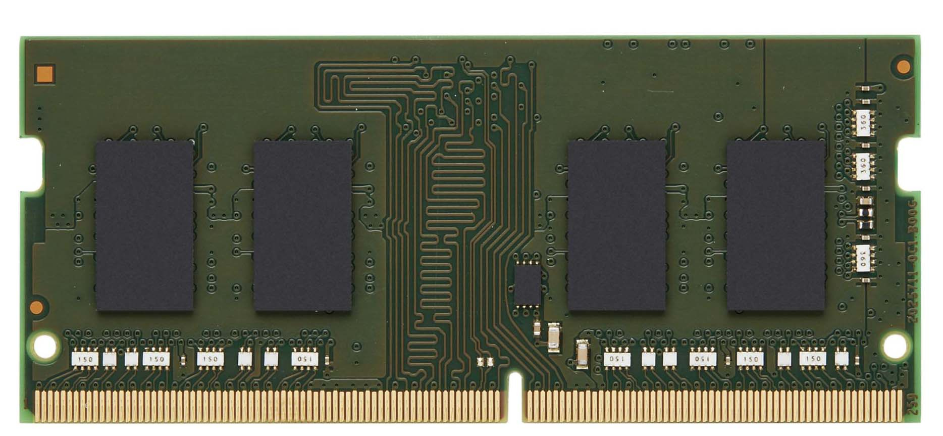 HP 932817-674 memory module features a green circuit board with four black memory chips, gold connectors at the bottom, and intricate circuitry patterns.