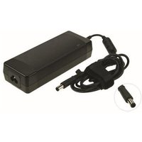 Black HP AC power adapter 19V 120W with attached power cable and cylindrical connector.