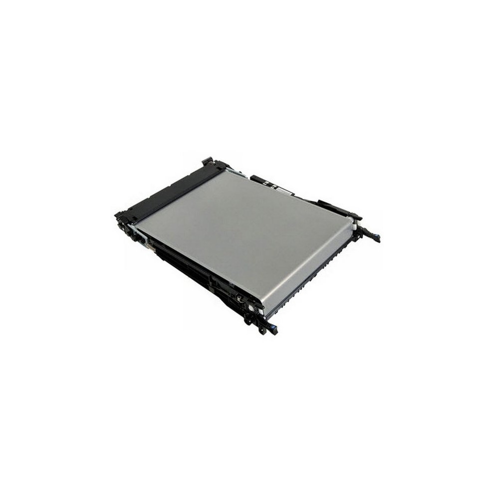 HP B5L24-67901 transfer kit in a metallic silver finish, designed for HP CLJ M 552 printers, featuring a rectangular shape with black connectors on the sides.