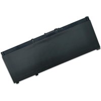 Black rectangular HP lithium battery with connector ports and model SR04070XL markings.