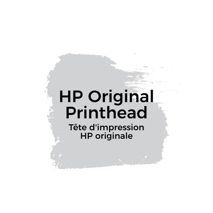 HP 70 printhead in blue and green packaging, featuring "HP Original Printhead" text prominently displayed on a light gray background.