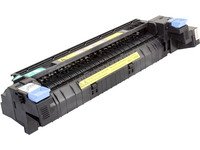 Black fuser kit with blue and yellow accents, designed for HP CLJ CP 5220, capable of printing up to 150,000 pages.