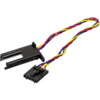 Black HP printer sensor with multicolored twisted wires and connector plug.