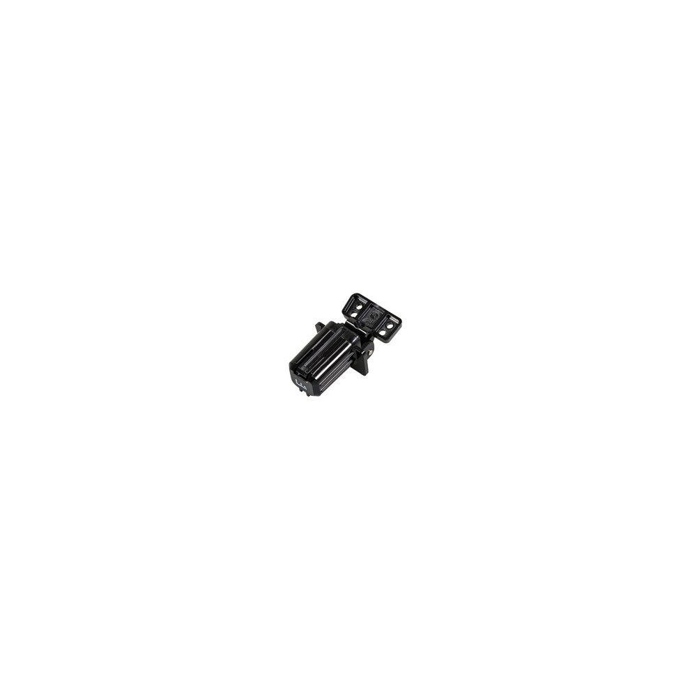 Black plastic printer/scanner hinge part with a rectangular shape and a small attachment point for secure installation.