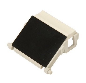 White plastic component with a black rectangular pad on top, featuring small protrusions for attachment, designed for use with HP devices.