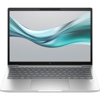 Silver HP EliteBook G11 laptop with 13.3-inch display, slim bezels, and chiclet keyboard.