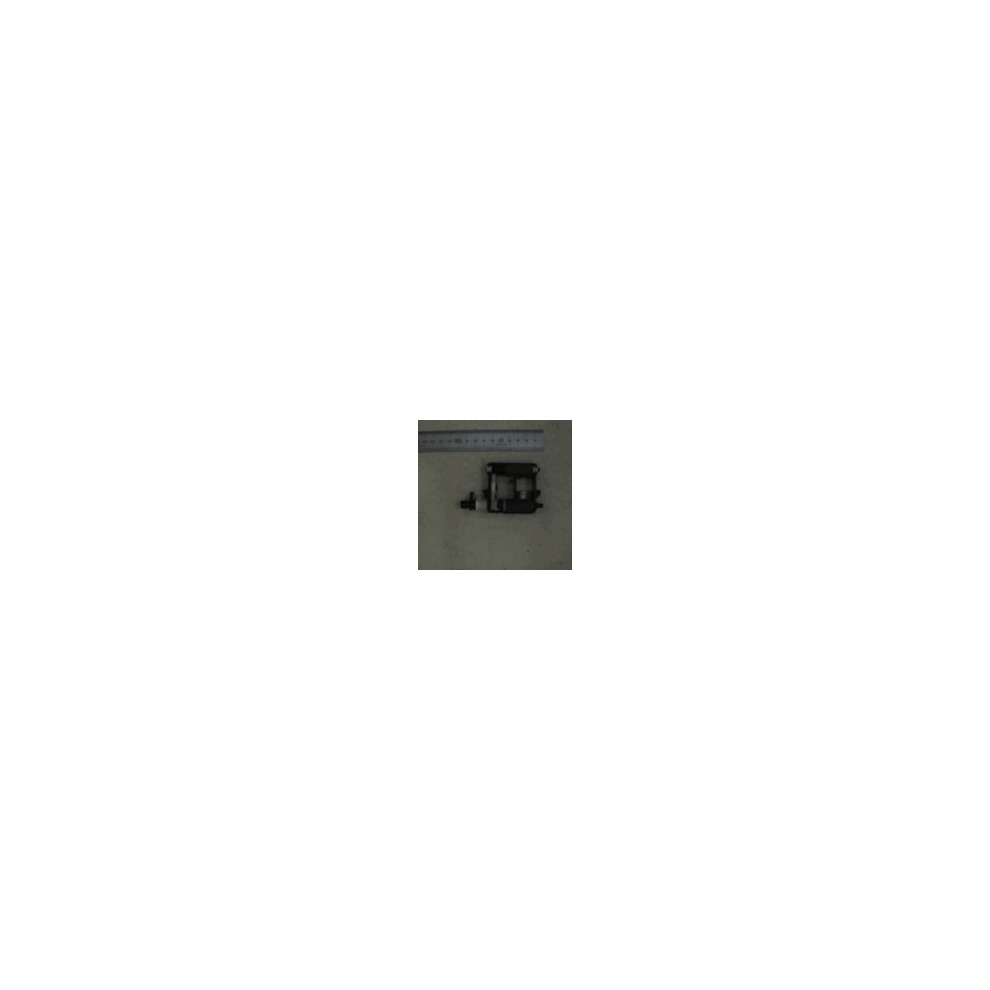 Black plastic pick-up roller for HP printers/scanners, featuring a cylindrical shape and textured surface for improved paper handling.
