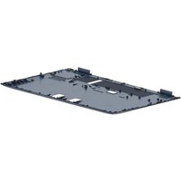 Black HP M42266-001 laptop bottom case with multiple cutouts and mounting points.