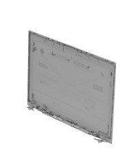 Gray plastic display cover for HP laptops, featuring a smooth surface and mounting brackets on the bottom for easy installation.