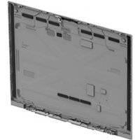Gray HP N49529-001 laptop display cover with internal mounting brackets and vent slots.