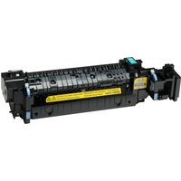 Black HP P1B92A maintenance kit with yellow label and blue accents for LaserJet M 652, designed for 150K pages.