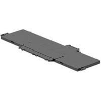 Black HP P24056-001 laptop battery, rectangular shape with connector ports on the side.