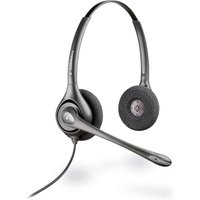 HP Poly H261N Supraplus binaural headset, black with cushioned ear pads, adjustable headband, and attached microphone.
