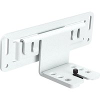White HP Poly Studio X30 VESA wall mount with adjustable bracket and multiple screw holes.