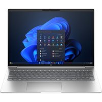 HP ProBook 4 G1ah laptop, silver, 16" WUXGA display, AMD Ryzen 5, sleek design, backlit keyboard, Windows interface shown.