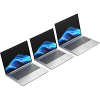 Silver HP ProBook 4 G1i laptop with 14" display, sleek design, backlit keyboard, and thin bezels.