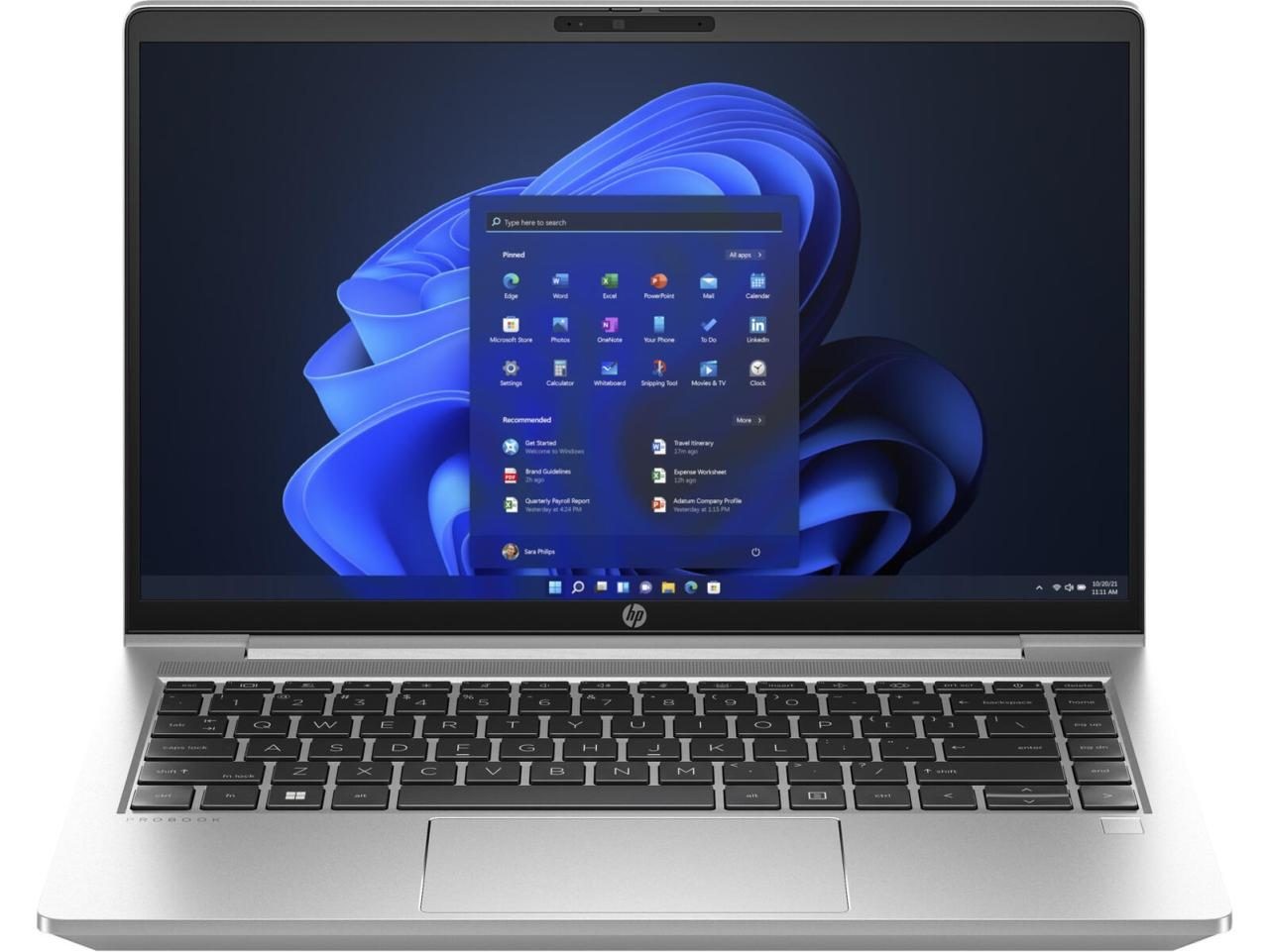 HP HP ProBook 445 G11 AMD Ryzen 5 7535U Laptop 35.6 Cm (14") WUXGA 16 GB DDR5-SDRAM 512 GB SSD Wi-Fi 6E (802.11ax) Windows 11 Pro Silver