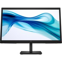 HP Series 3 Pro 322pv 22" monitor, black frame, slim bezels, sleek stand, displaying blue abstract wave design.