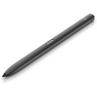 Sleek black HP Slim Rechargeable Pen with a pointed tip and two side buttons.