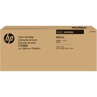 Beige HP toner cartridge box with black text, model SU346A/CLT-M603L, magenta, 10K pages capacity.